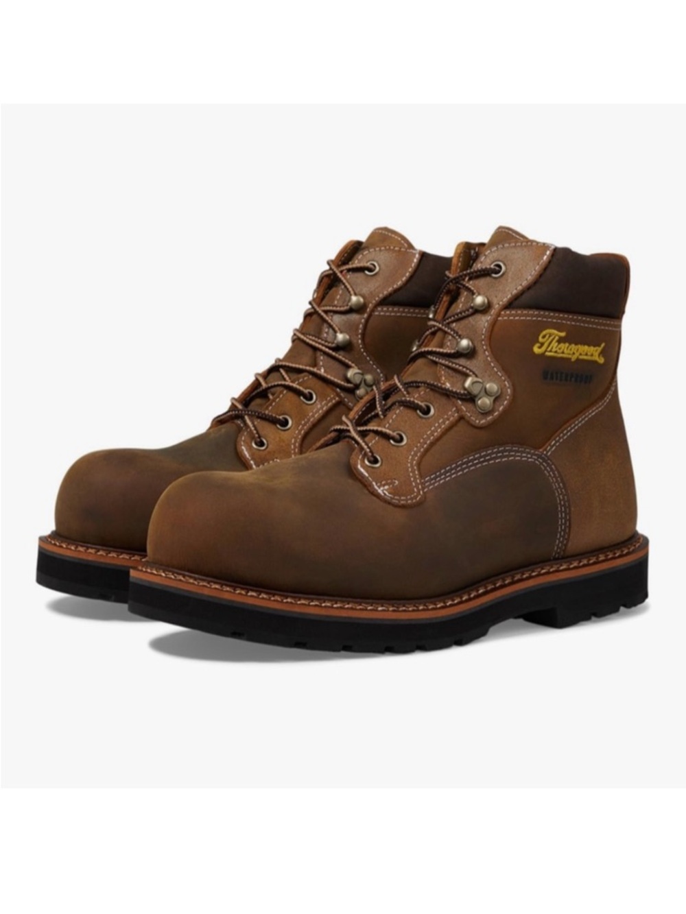 Thorogood Iron River Leather Waterproof Comp Safety Toe Oil/Slip-Resistant NEW!